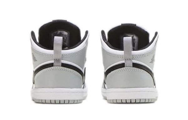 Nike Air Jordan 1 Mid Tops Td Sko Barn Lyse Grå
