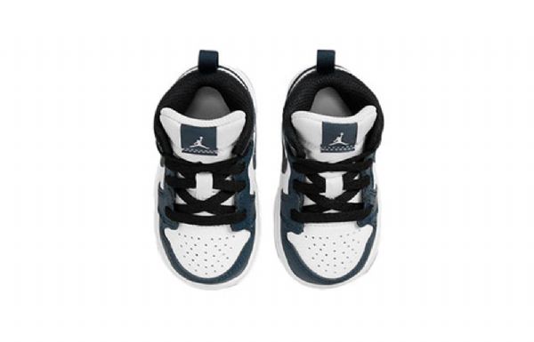 Nike Air Jordan 1 Mid Tops Td Sko Barn Marineblå