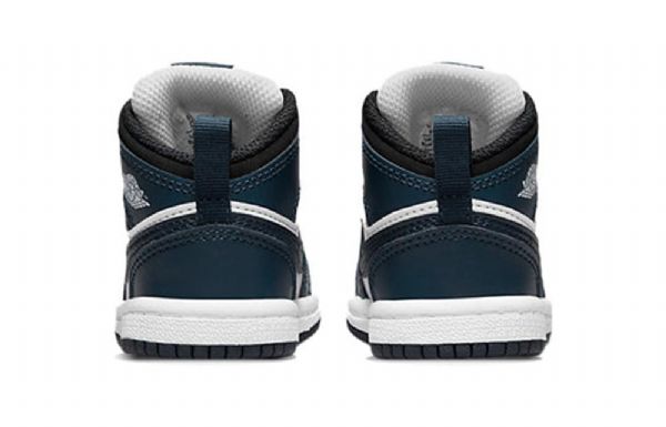 Nike Air Jordan 1 Mid Tops Td Sko Barn Marineblå