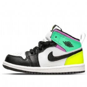 Nike Air Jordan 1 Mid Tops Td Sko Barn Multicolor