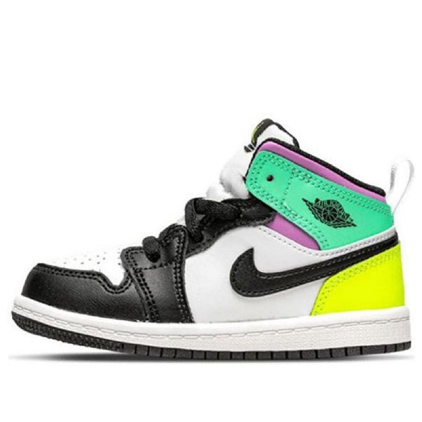 Nike Air Jordan 1 Mid Tops Td Sko Barn Multicolor