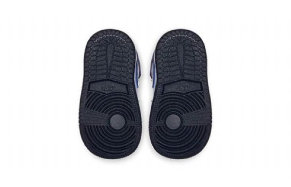 Nike Air Jordan 1 Mid Tops Td Sko Barn Obsidian Lilla