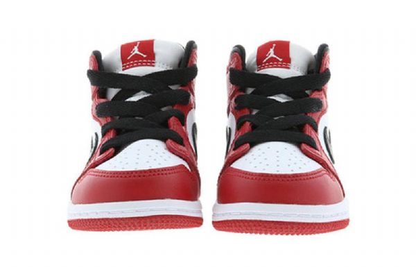 Nike Air Jordan 1 Mid Tops Td Sko Barn Rød Hvite