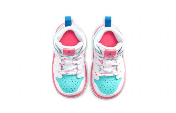 Nike Air Jordan 1 Mid Tops Td Sko Barn Rosa
