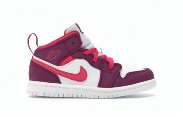 Nike Air Jordan 1 Mid Tops Td Sko Barn Rosa