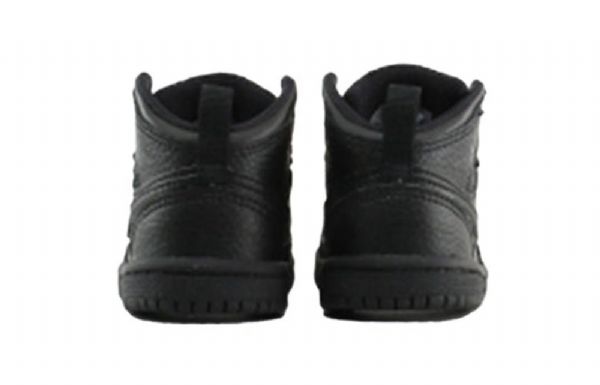 Nike Air Jordan 1 Mid Tops Td Sko Barn Svarte