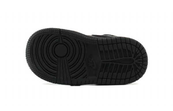 Nike Air Jordan 1 Mid Tops Td Sko Barn Svarte