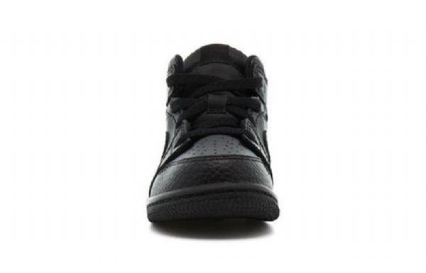 Nike Air Jordan 1 Mid Tops Td Sko Barn Svarte