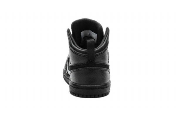 Nike Air Jordan 1 Mid Tops Td Sko Barn Svarte