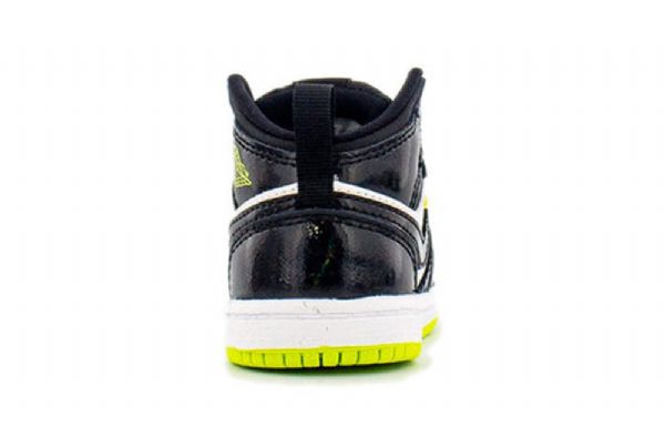 Nike Air Jordan 1 Mid Tops Td Sko Barn Svarte