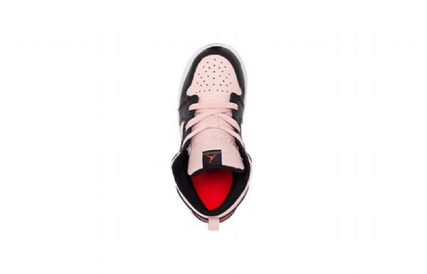 Nike Air Jordan 1 Mid Tops Td Sko Barn Svarte Rosa