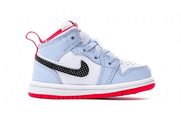 Nike Air Jordan 1 Mid Tops Td Sko Herre Blå