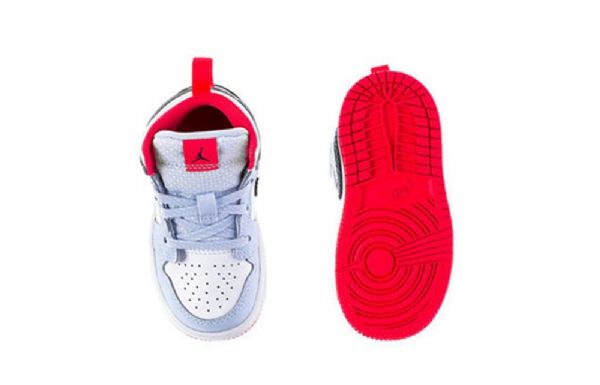 Nike Air Jordan 1 Mid Tops Td Sko Herre Blå