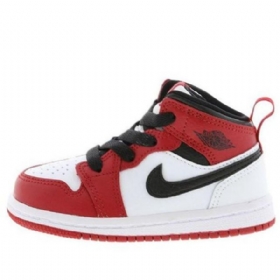 Nike Air Jordan 1 Mid Tops Td Sko Herre Rød Hvite