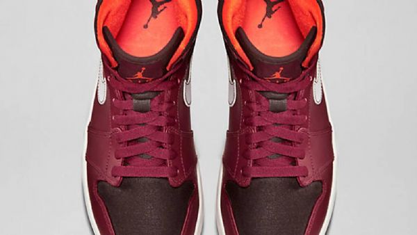 Nike Air Jordan 1 Mid Tops Team Sko Herre Rød