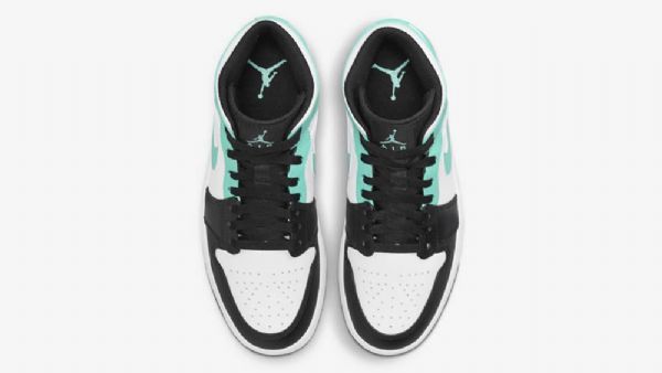 Nike Air Jordan 1 Mid Tops Tropical Twist Sko Herre Svarte Grønn