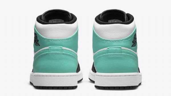 Nike Air Jordan 1 Mid Tops Tropical Twist Sko Herre Svarte Grønn