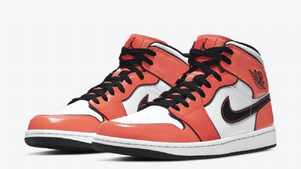 Nike Air Jordan 1 Mid Tops Turf Sko Herre Oransje