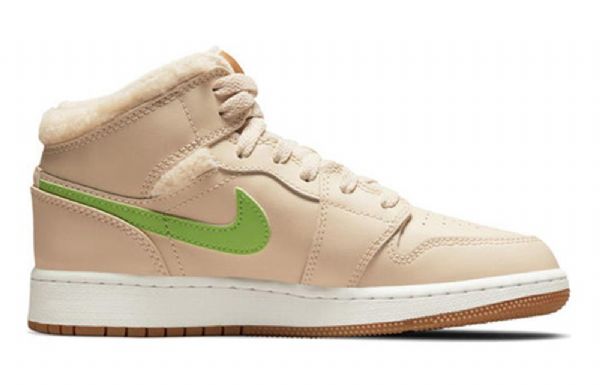 Nike Air Jordan 1 Mid Tops Utility Gs Basketsko Herre Khaki