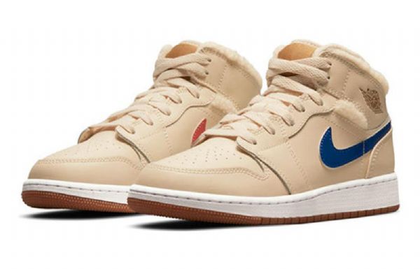 Nike Air Jordan 1 Mid Tops Utility Gs Basketsko Herre Khaki