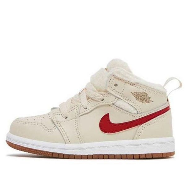 Nike Air Jordan 1 Mid Tops Utility Td Sko Barn Khaki