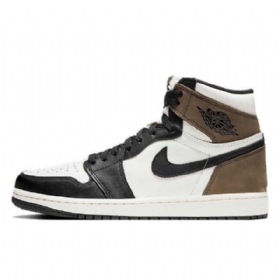 Nike Air Jordan 1 Mocha Sko Herre Svarte Brune Hvite