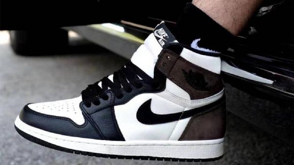 Nike Air Jordan 1 Mocha Sko Herre Svarte Brune Hvite