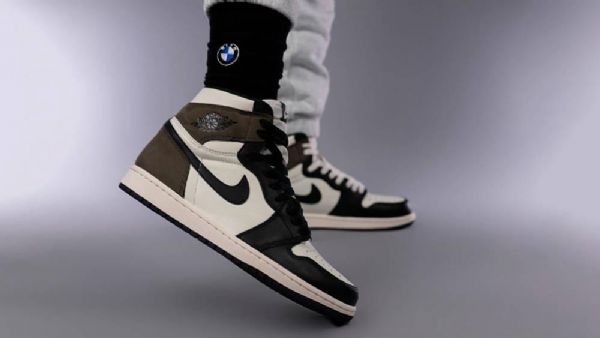 Nike Air Jordan 1 Mocha Sko Herre Svarte Brune Hvite
