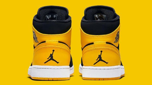 Nike Air Jordan 1 New Love Sko Herre Svarte Gul