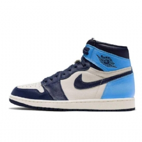 Nike Air Jordan 1 Obsidian Unc Sko Dame Multicolor