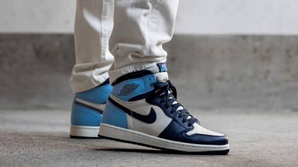 Nike Air Jordan 1 Obsidian Unc Sko Dame Multicolor