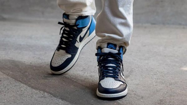 Nike Air Jordan 1 Obsidian Unc Sko Dame Multicolor