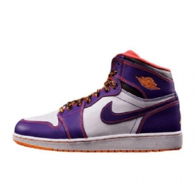 Nike Air Jordan 1 Og Gs Tasmanian Devil Sko Herre Lilla Hvite
