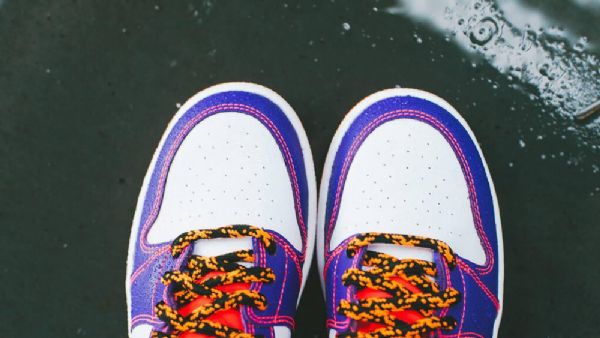 Nike Air Jordan 1 Og Gs Tasmanian Devil Sko Herre Lilla Hvite