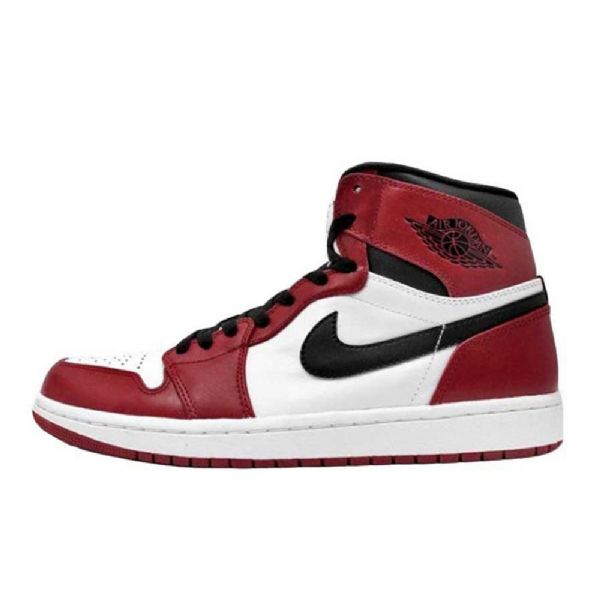 Nike Air Jordan 1 Og High Tops Chicago Sko Herre Burgunder Hvite