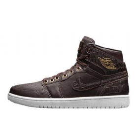 Nike Air Jordan 1 Pinnacle Croc Sko Herre Brune