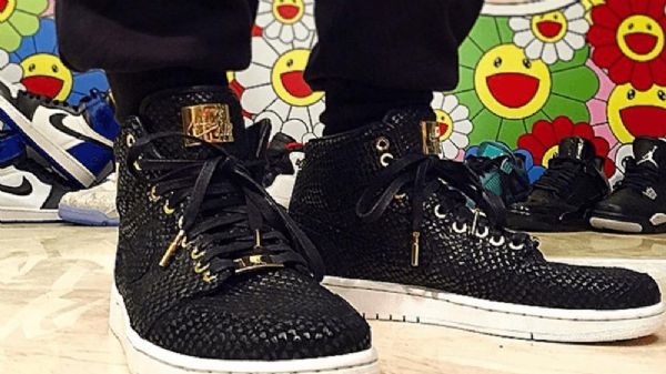 Nike Air Jordan 1 Pinnacle Sko Herre Svarte