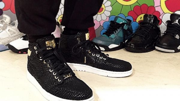 Nike Air Jordan 1 Pinnacle Sko Herre Svarte