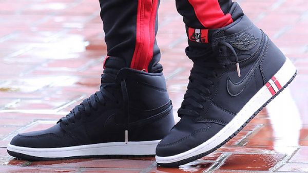 Nike Air Jordan 1 Psg Sko Herre Svarte