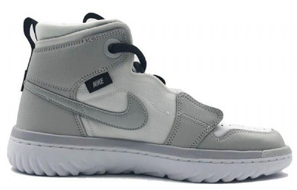 Nike Air Jordan 1 React High Tops Retro Basketball Shoes Herre Grå