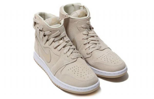 Nike Air Jordan 1 Rebel Xx Retro Basketball Shoes Dame Lyse Pisket Krem Brune