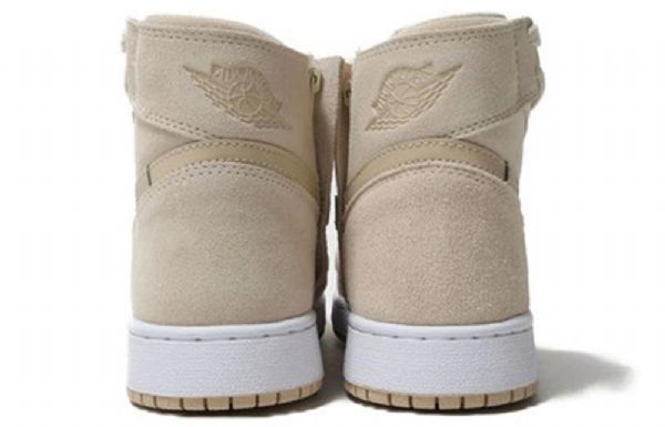 Nike Air Jordan 1 Rebel Xx Retro Basketball Shoes Dame Lyse Pisket Krem Brune