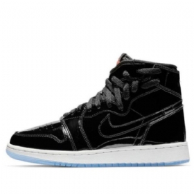 Nike Air Jordan 1 Rebel Xx Retro Basketball Shoes Dame Svarte