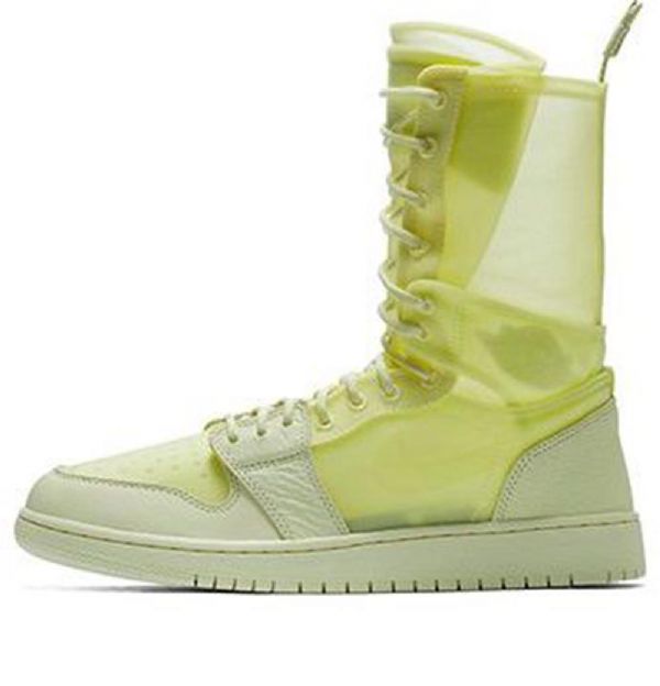 Nike Air Jordan 1 Retro Basketball Shoes Dame Grønn