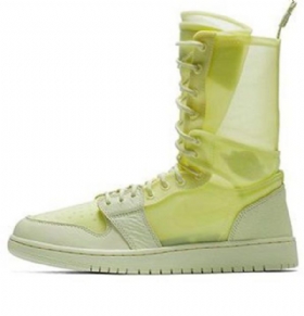 Nike Air Jordan 1 Retro Basketball Shoes Dame Grønn