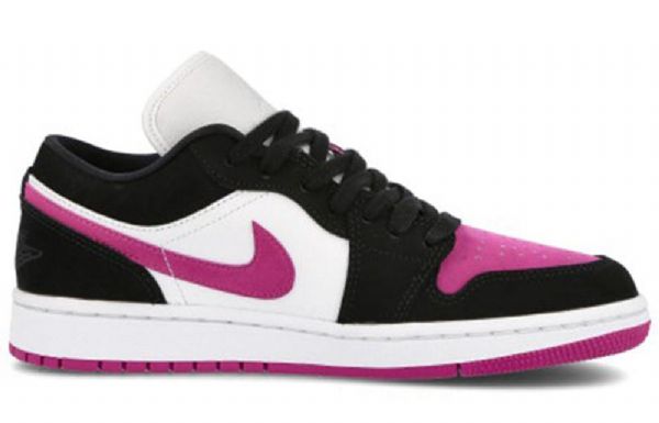 Nike Air Jordan 1 Retro Basketball Shoes Dame Svarte Blomster