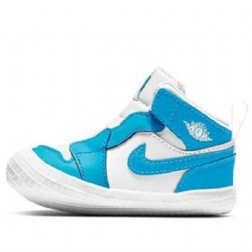 Nike Air Jordan 1 Retro Cb Basketball Shoes Barn Blå Hvite