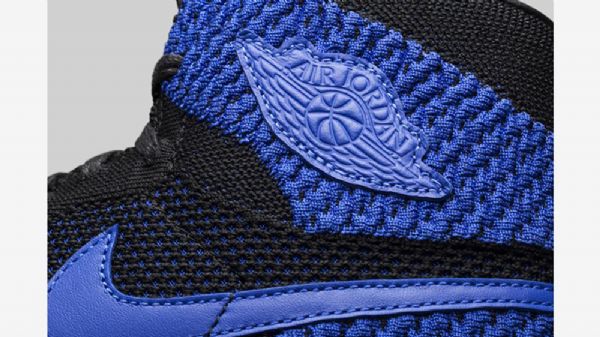 Nike Air Jordan 1 Retro Flyknit Royal Sko Herre Svarte Blå