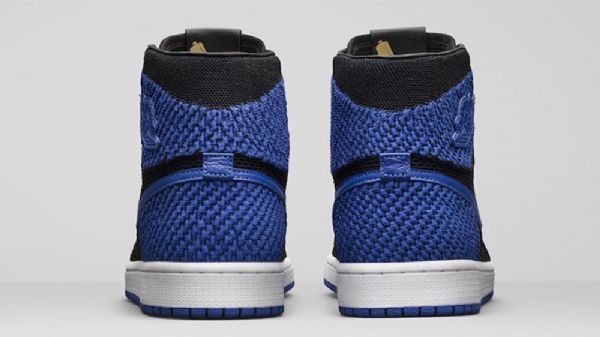 Nike Air Jordan 1 Retro Flyknit Royal Sko Herre Svarte Blå