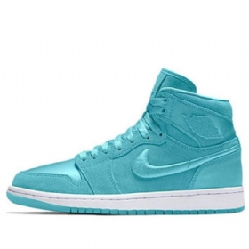 Nike Air Jordan 1 Retro High Tops Basketball Shoes Dame Blå
